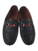 Gucci Web Accent Leather Drivers