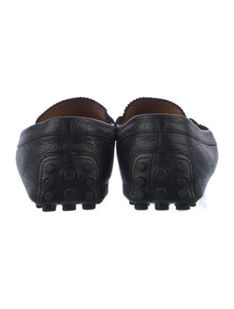 Gucci Web Accent Leather Drivers
