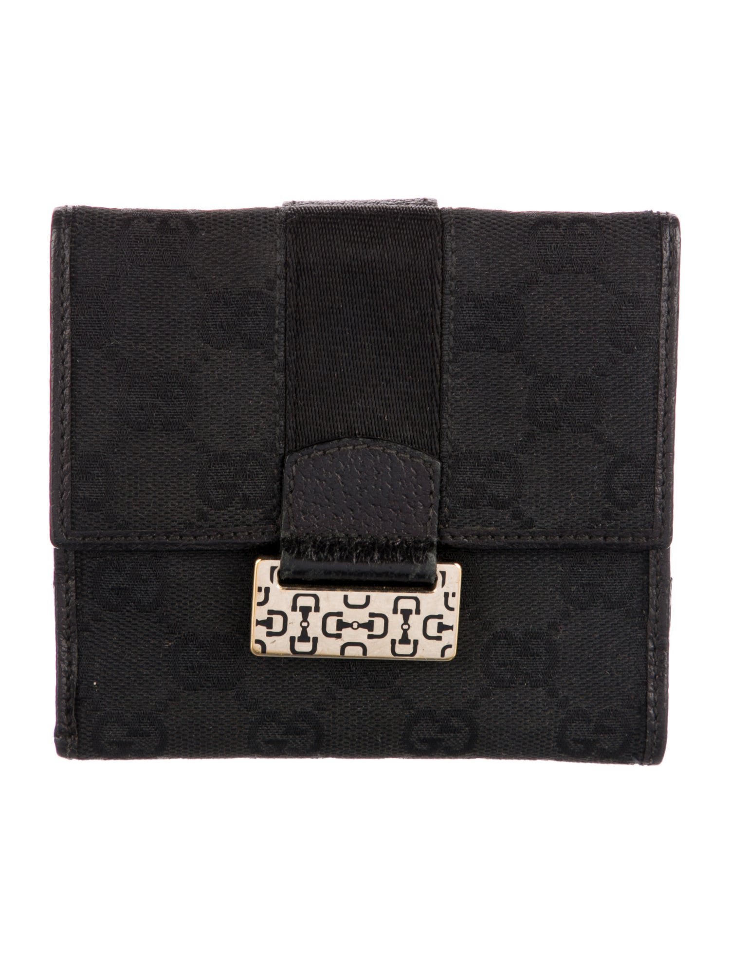 Gucci Vintage GG Canvas Compact Wallet