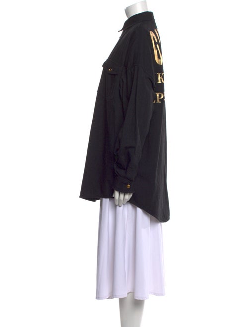 Gucci 2018 Long Sleeve Button-Up Top