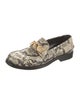 Gucci Web Accent Leather Loafers
