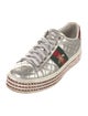 Gucci Web Accent Leather Sneakers