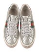 Gucci Web Accent Leather Sneakers
