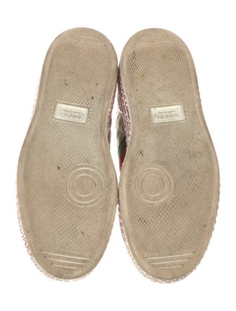 Gucci Web Accent Leather Sneakers