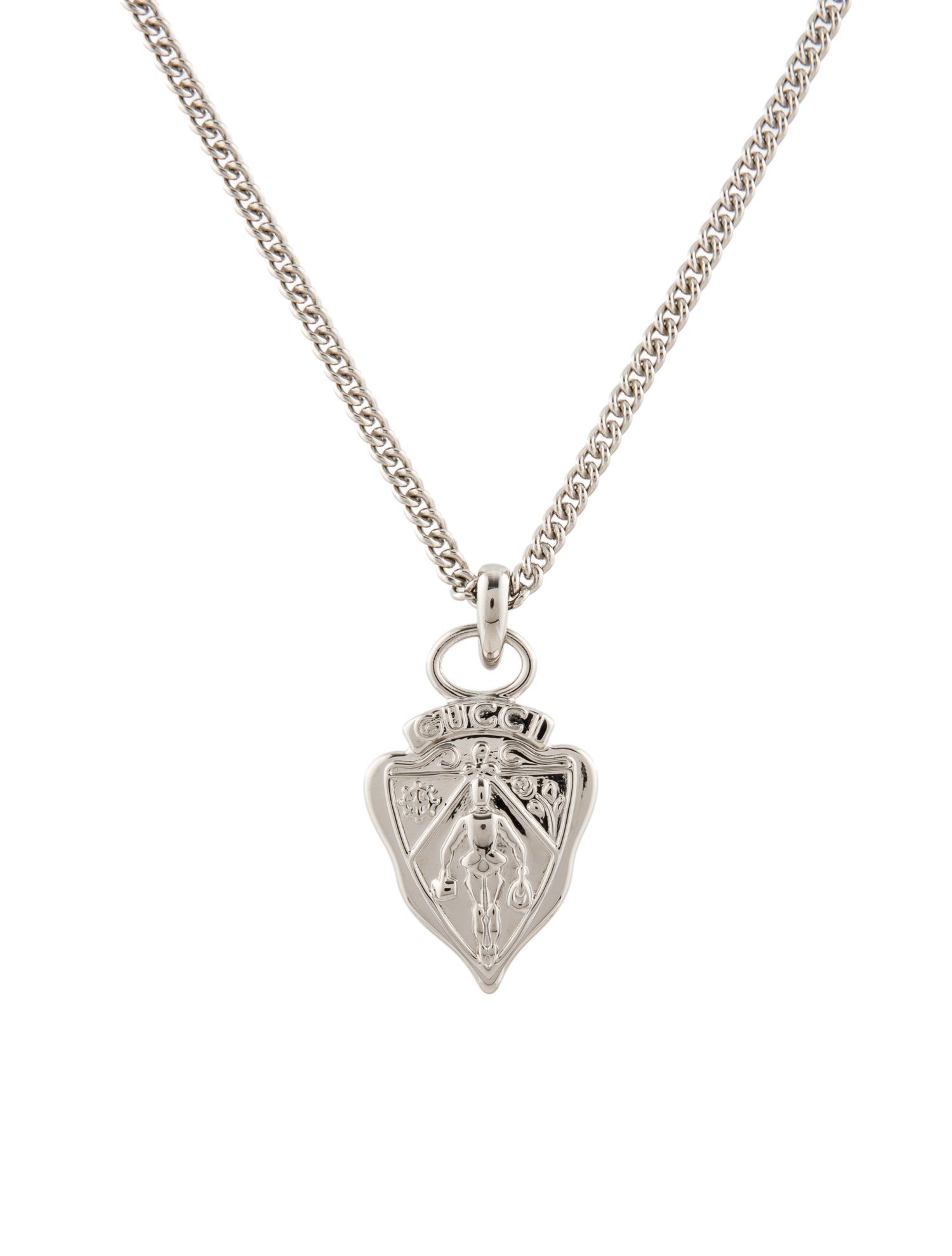 Gucci Knight Crest Pendant Necklace