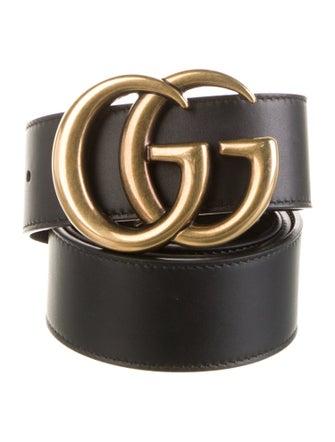 Gucci Running GG Logo Leather Belt