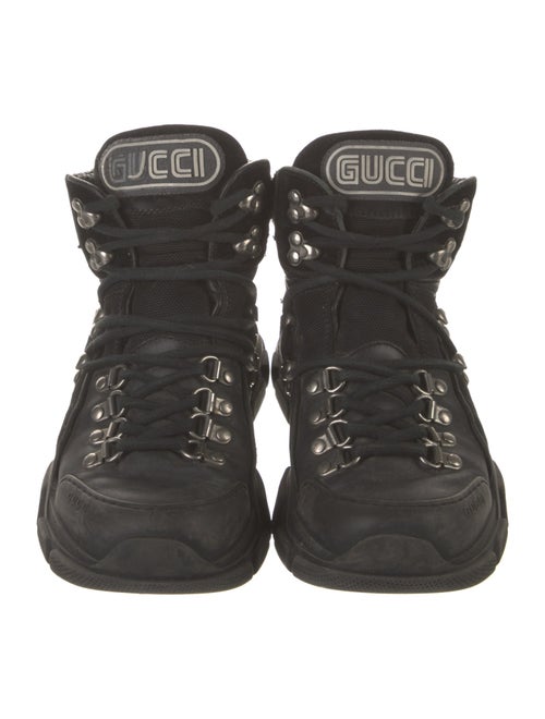 Gucci Leather Combat Boots