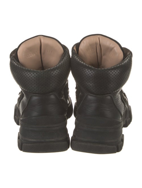 Gucci Leather Combat Boots