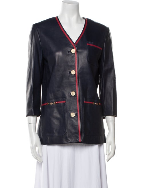 Gucci Leather Blazer
