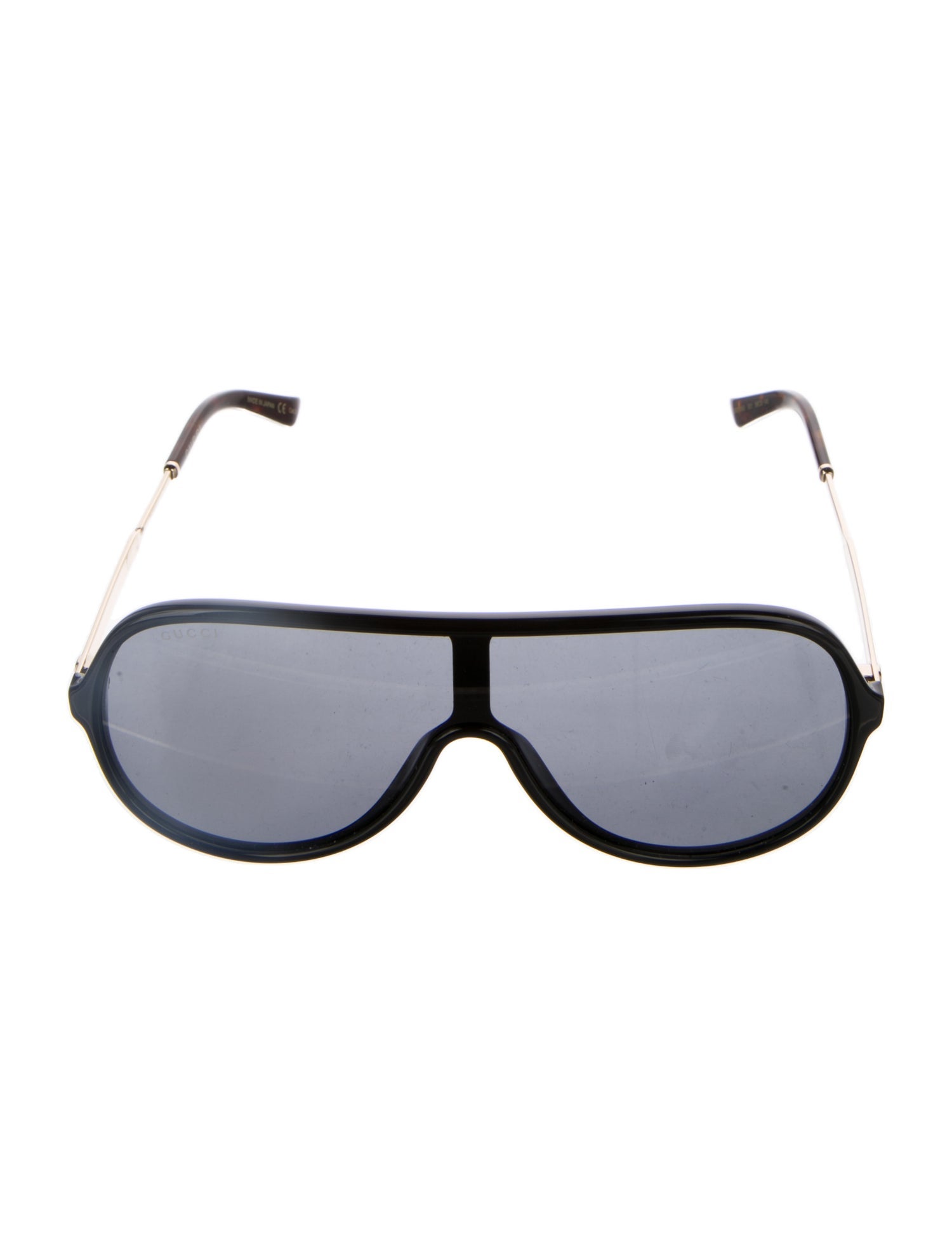 Gucci Web Accent Shield Sunglasses