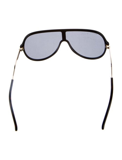 Gucci Web Accent Shield Sunglasses
