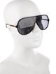 Gucci Web Accent Shield Sunglasses