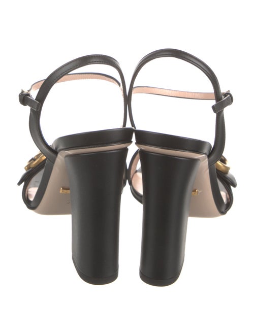 Gucci Running GG Logo Leather Sandals