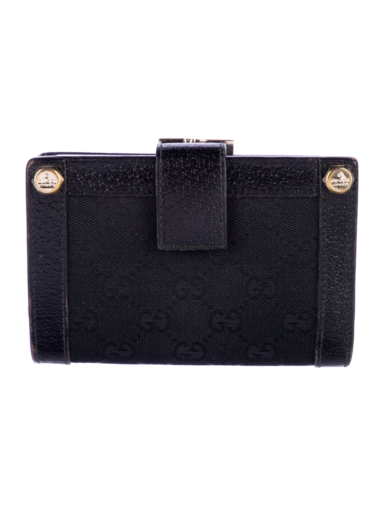 Gucci Vintage GG Canvas French Purse