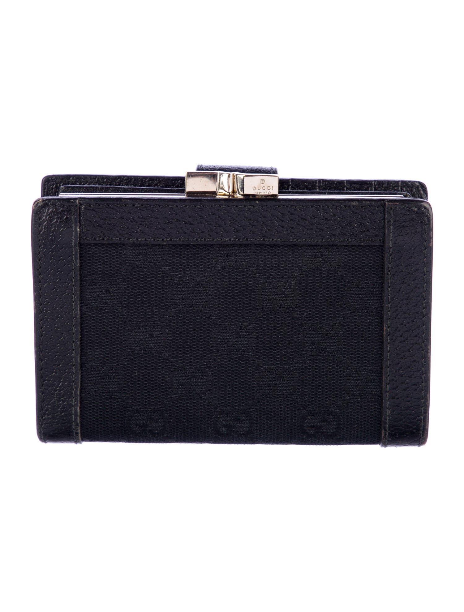 Gucci Vintage GG Canvas French Purse