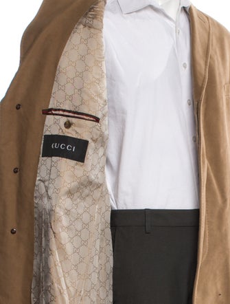 Gucci Web Accent Trench Coat