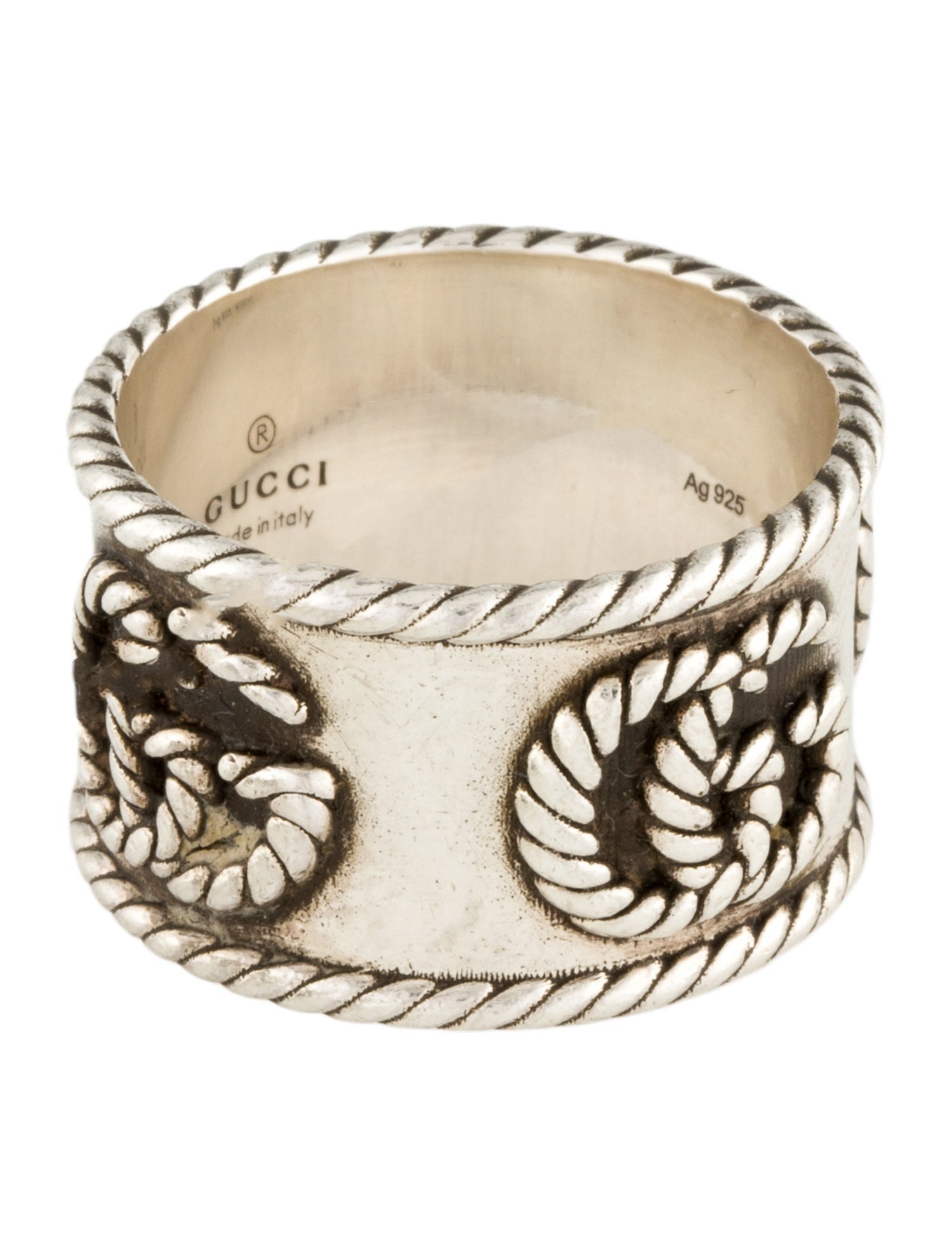 Gucci Double G Marmont Wide Band, 14MM