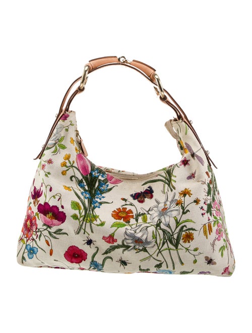 Gucci Flora Horsebit Chain Medium