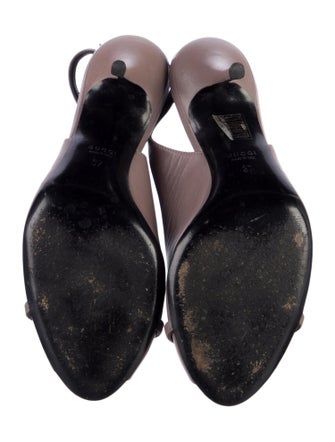 Gucci Leather Slingback Pumps