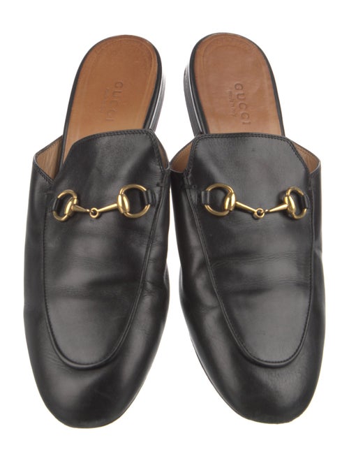Gucci Horsebit Accent Leather Mules