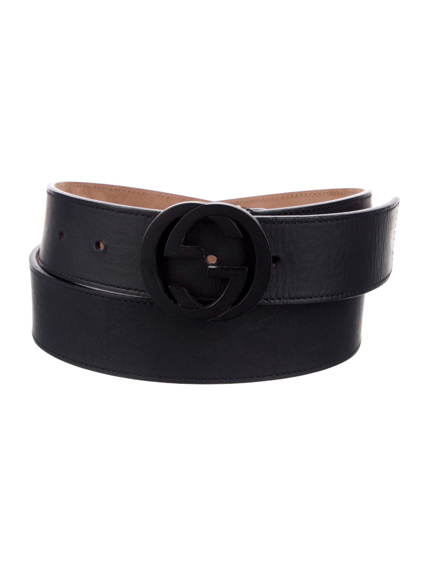 Gucci Interlocking G Logo Leather Belt