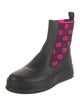 Gucci Leather Printed Chelsea Boots