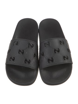 Gucci Running GG Logo Rubber Slides