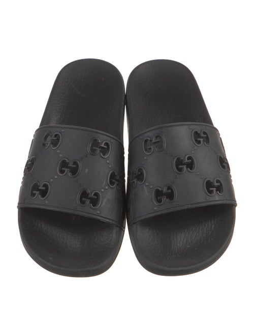 Gucci Running GG Logo Rubber Slides