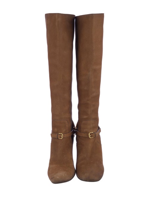 Gucci Horsebit Accent Leather Riding Boots