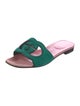 Gucci Interlocking G Logo Suede Slides