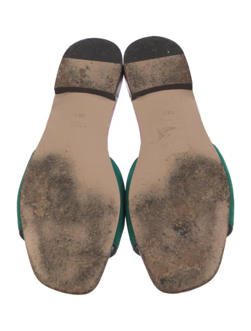 Gucci Interlocking G Logo Suede Slides