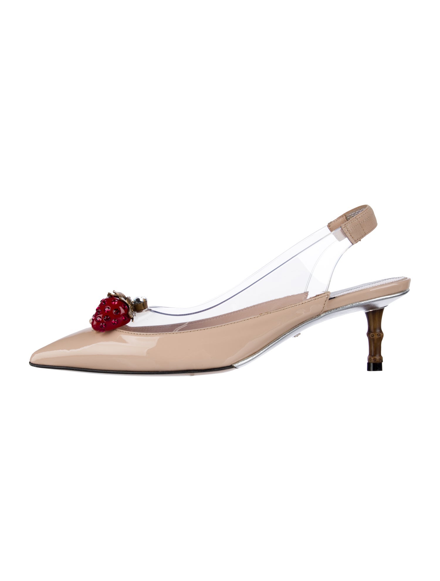 Gucci Patent Leather Slingback Pumps