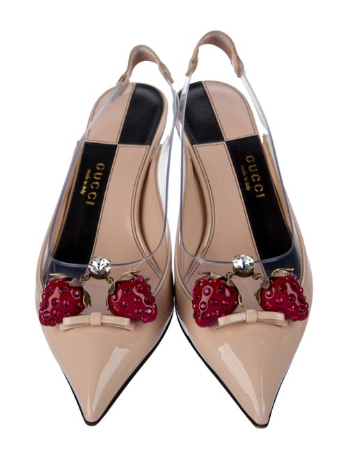 Gucci Patent Leather Slingback Pumps