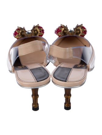 Gucci Patent Leather Slingback Pumps