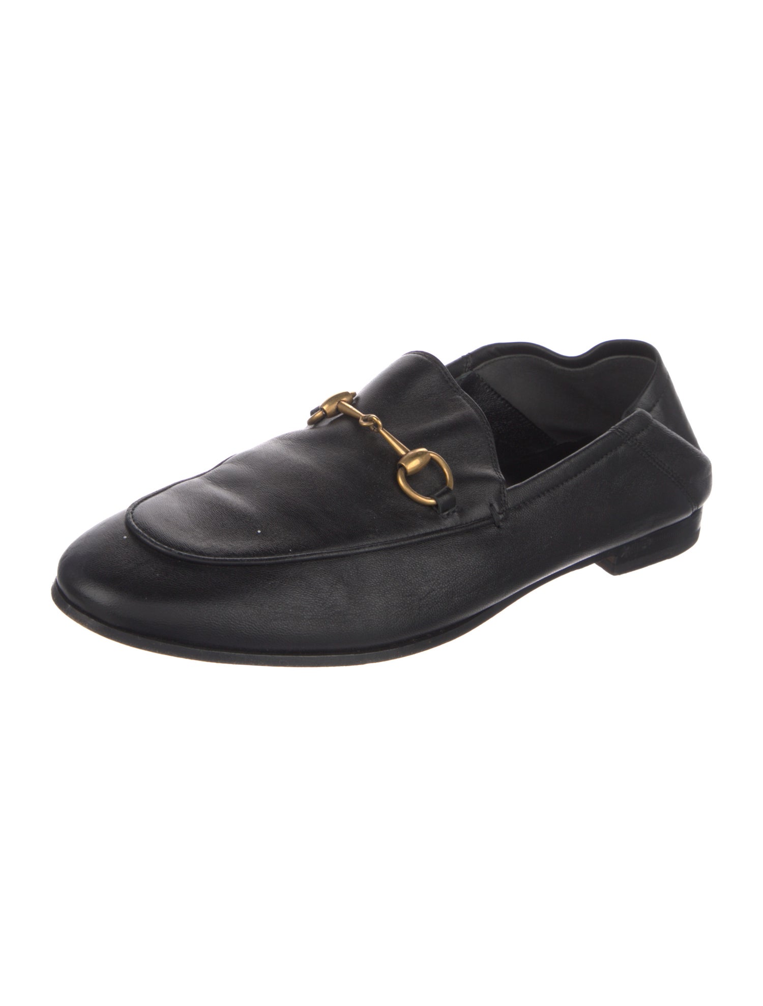 Gucci Horsebit Accent Leather Loafers