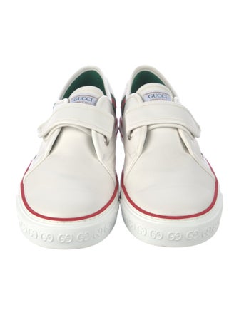 Gucci Leather Colorblock Pattern Sneakers