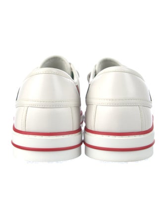 Gucci Leather Colorblock Pattern Sneakers