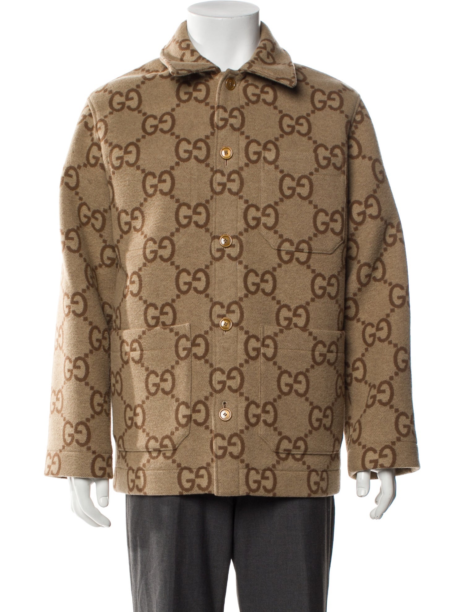 Gucci 2022 Jumbo GG Peacoat