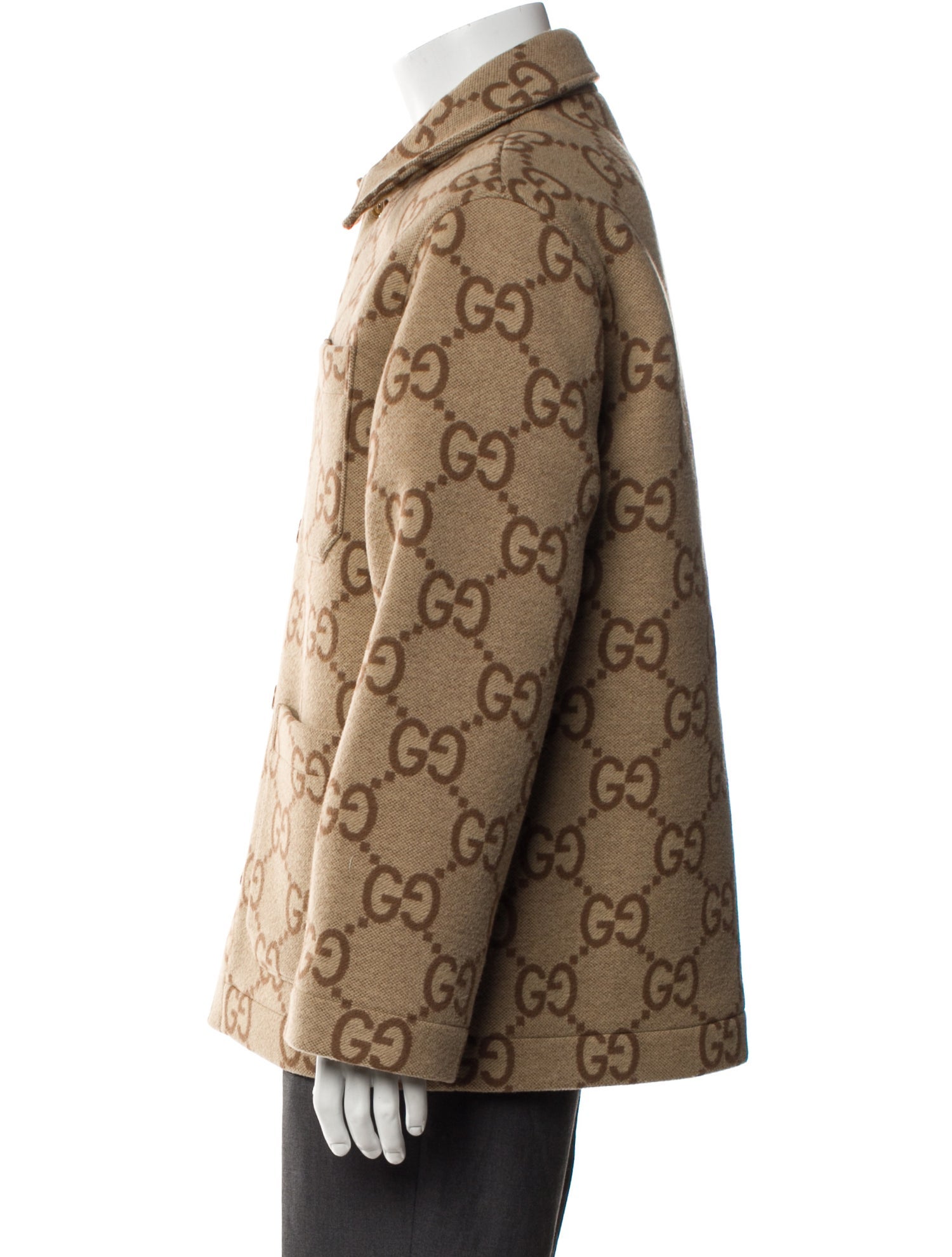 Gucci 2022 Jumbo GG Peacoat