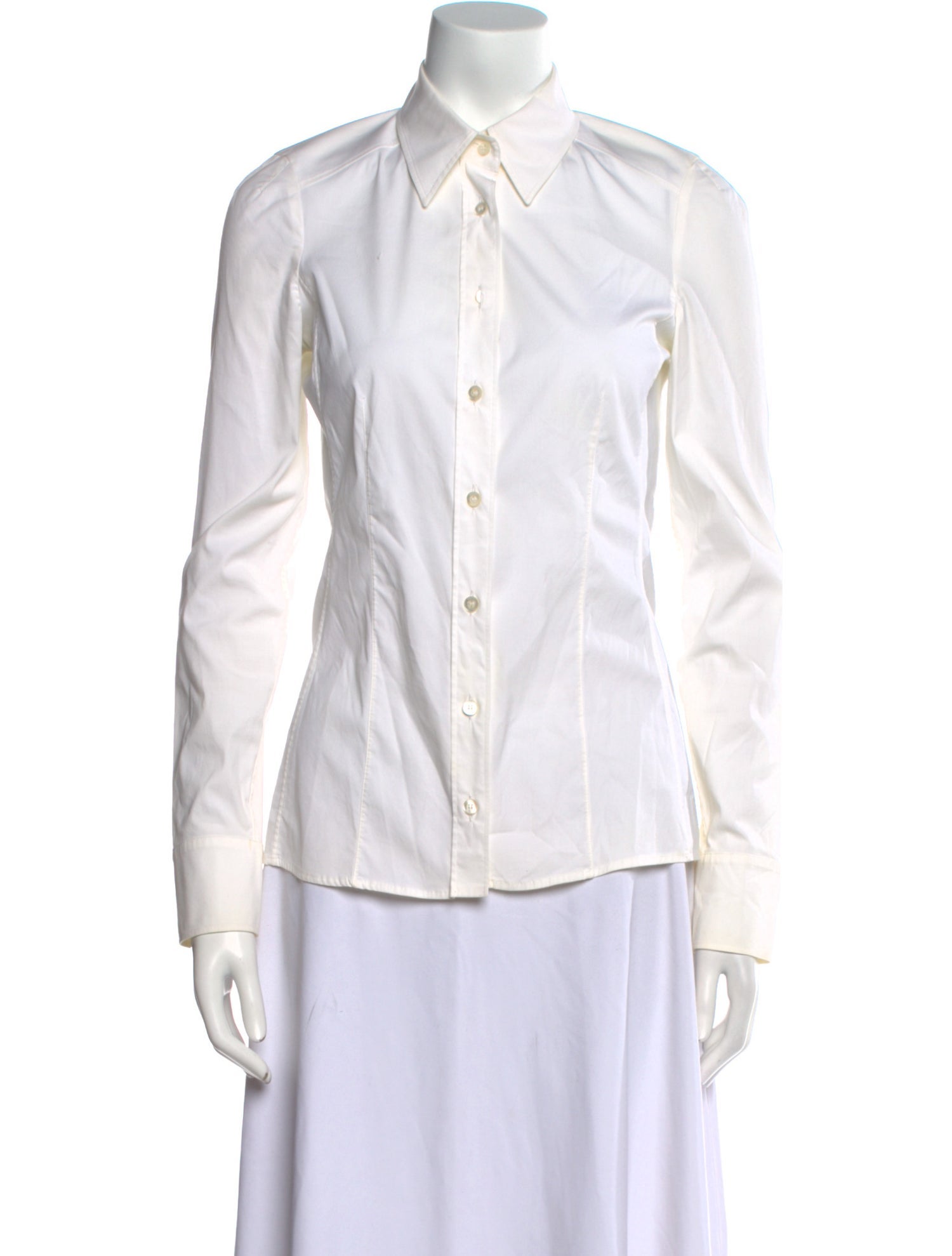 Gucci Long Sleeve Button-Up Top