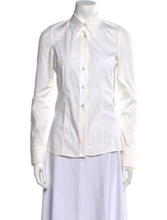 Gucci Long Sleeve Button-Up Top