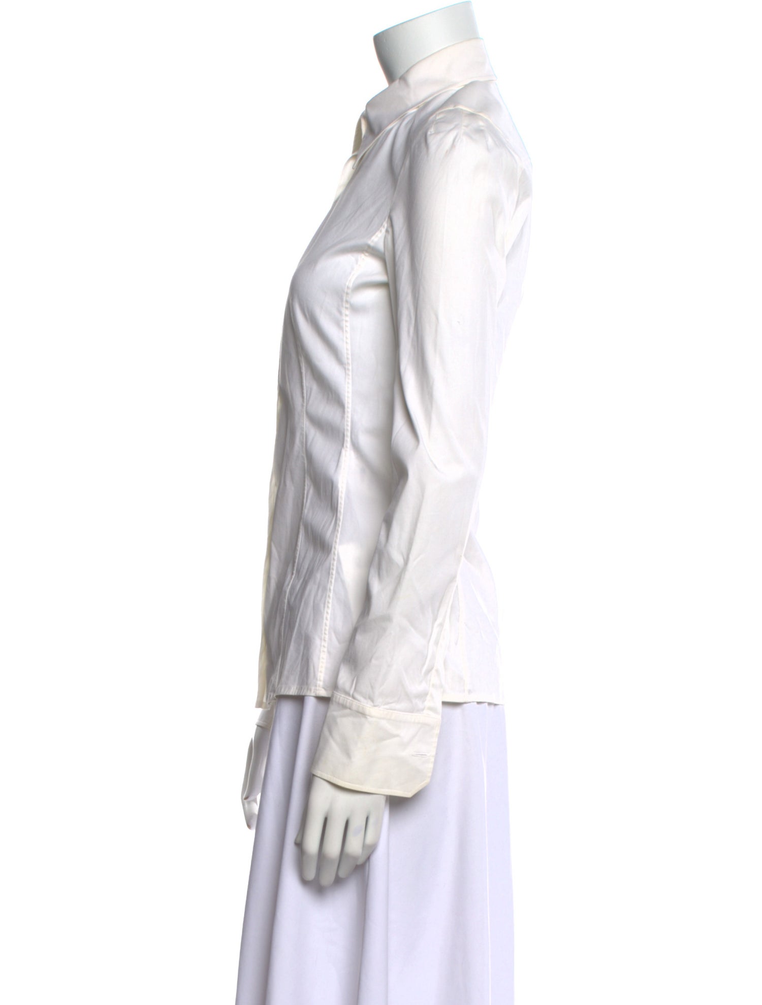 Gucci Long Sleeve Button-Up Top