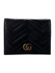 Gucci GG Marmont Card Case Leather Compact Double G Logo Wallet