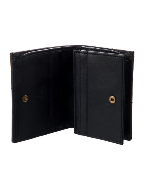 Gucci GG Marmont Card Case Leather Compact Double G Logo Wallet