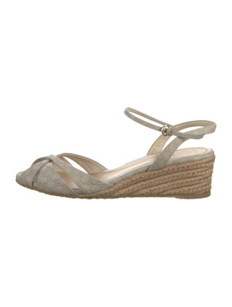 Gucci Microguccissima Pattern Leather Espadrilles