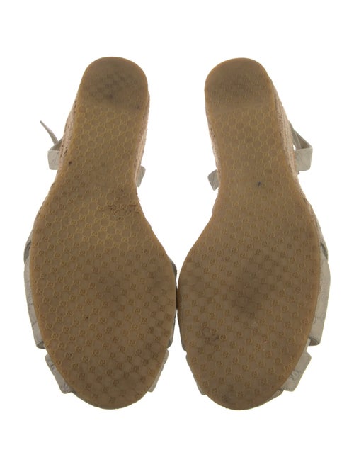 Gucci Microguccissima Pattern Leather Espadrilles