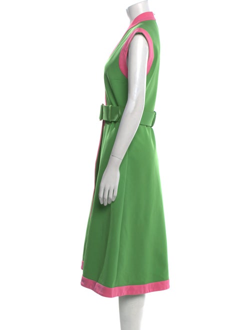 Gucci Colorblock Pattern Midi Length Dress