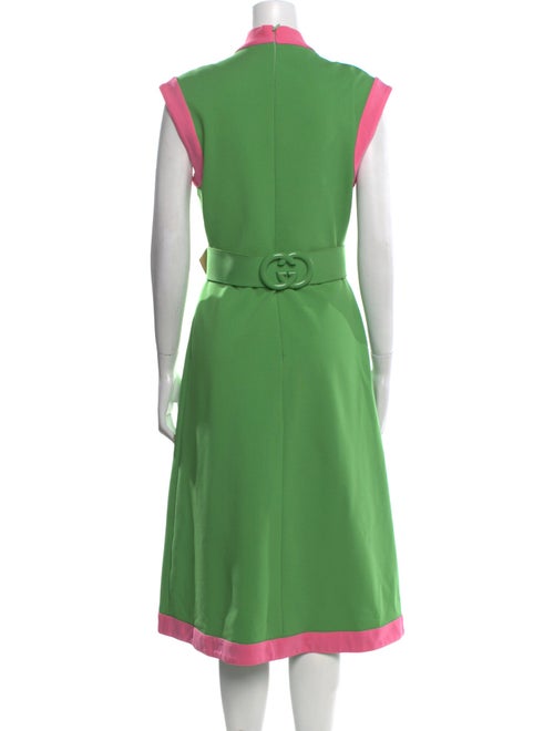 Gucci Colorblock Pattern Midi Length Dress