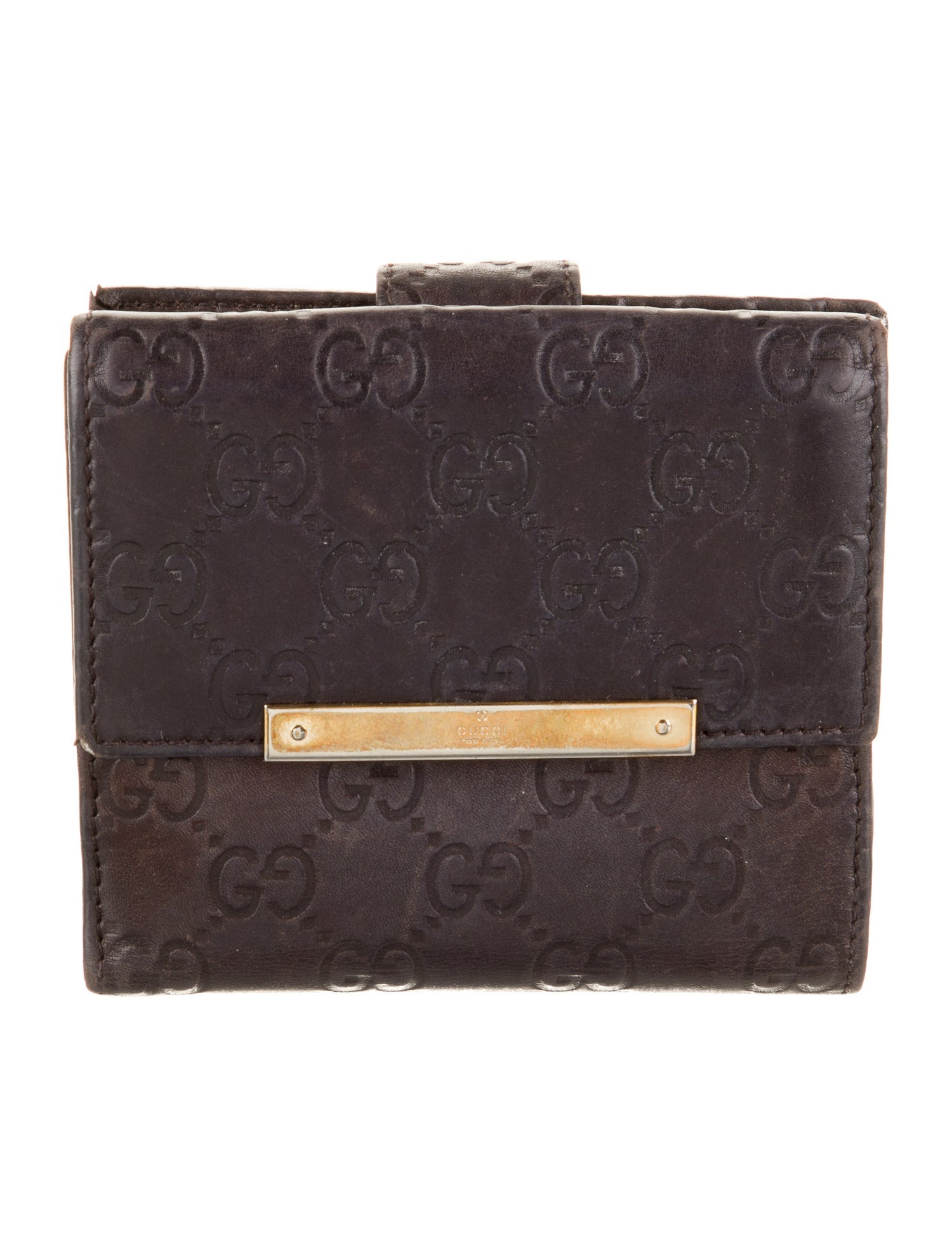 Gucci GG Signature Leather Compact Wallet