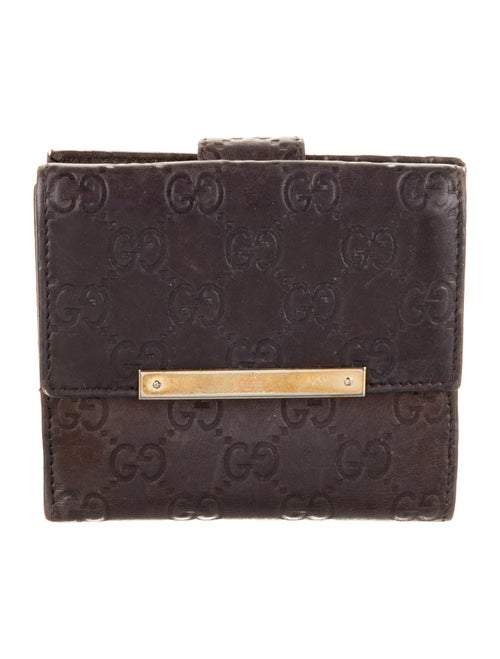 Gucci GG Signature Leather Compact Wallet